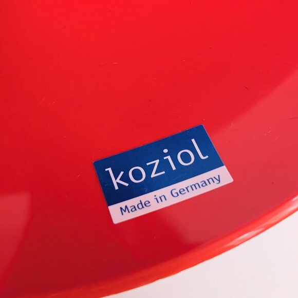 Koziol Babell Etagere Red Plastic Christmas Tree Tidbit Serving Tray 3 Tier Dish - Picture 9 of 14